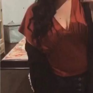 Womens shirt XL burgundy